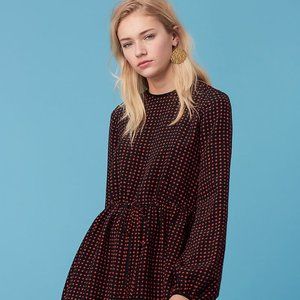 Diane Von Furstenberg Long Sleeve Mini Dress 8